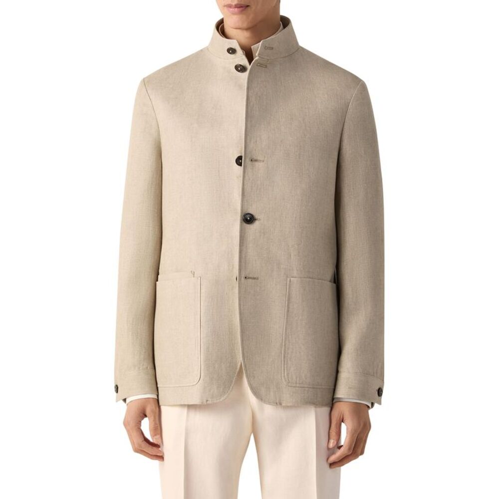 Zegna Men Oasi Lino Chore Jacket
